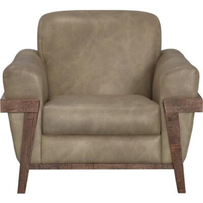 Alternative view of Loft Brown Wooden Frame & Base Armchair