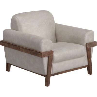 Loft Brown Wooden Frame & Base Armchair