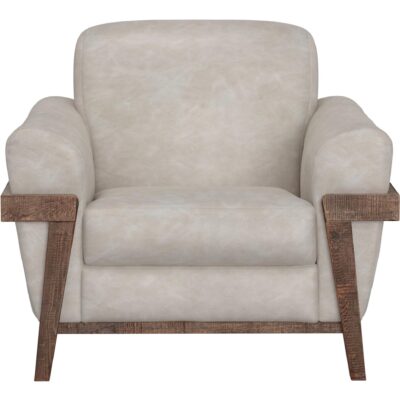 Alternative view of Loft Brown Wooden Frame & Base Armchair