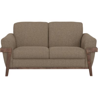Alternative view of Loft Brown Wooden Frame & Base Loveseat