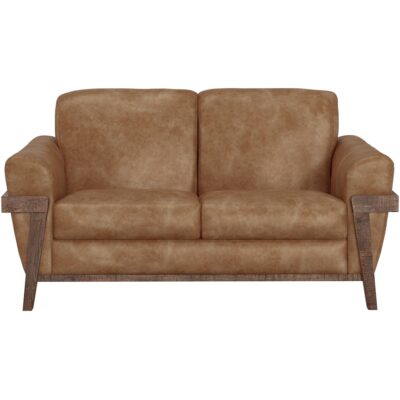 Alternative view of Loft Brown Wooden Frame & Base Loveseat