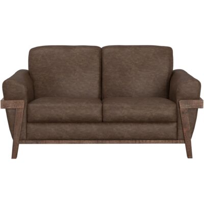 Alternative view of Loft Brown Wooden Frame & Base Loveseat