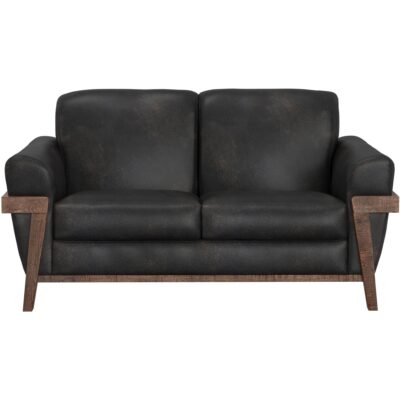 Alternative view of Loft Brown Wooden Frame & Base Loveseat