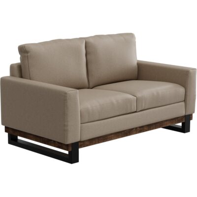 Blackburn Metal & Wood Base Loveseat