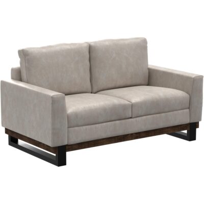 Blackburn Metal & Wood Base Loveseat