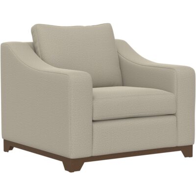 Natural Parota Wooden Frame & Base Armchair