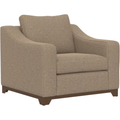 Natural Parota Wooden Frame & Base Armchair