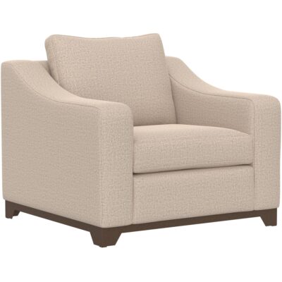 Natural Parota Wooden Frame & Base Armchair