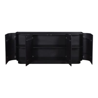 Alternative view of Povera 4 Door Sideboard Black