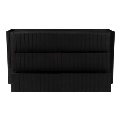 Alternative view of Povera 6 Drawer Dresser Black