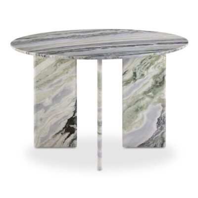 Celia Round Dining Table Green Onyx Marble