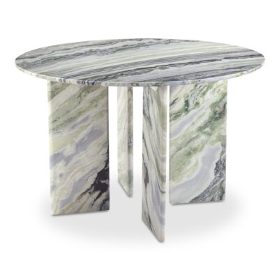 Alternative view of Celia Round Dining Table Green Onyx Marble