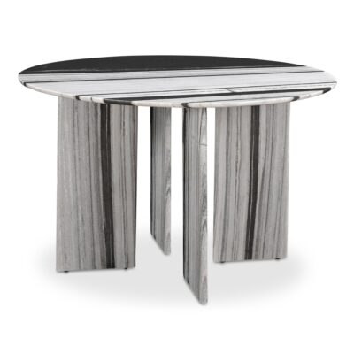 Alternative view of Celia Round Dining Table Panda Marble