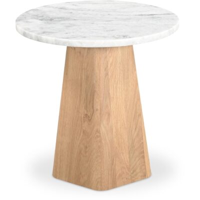 Alternative view of Evelyn Accent Table Ashen Gray Matrix Marble