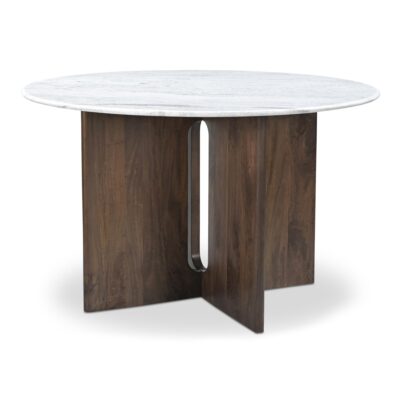 Alternative view of Stanley Dining Table White Marble