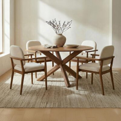 Alternative view of Wesley Dining Table Vintage Brown