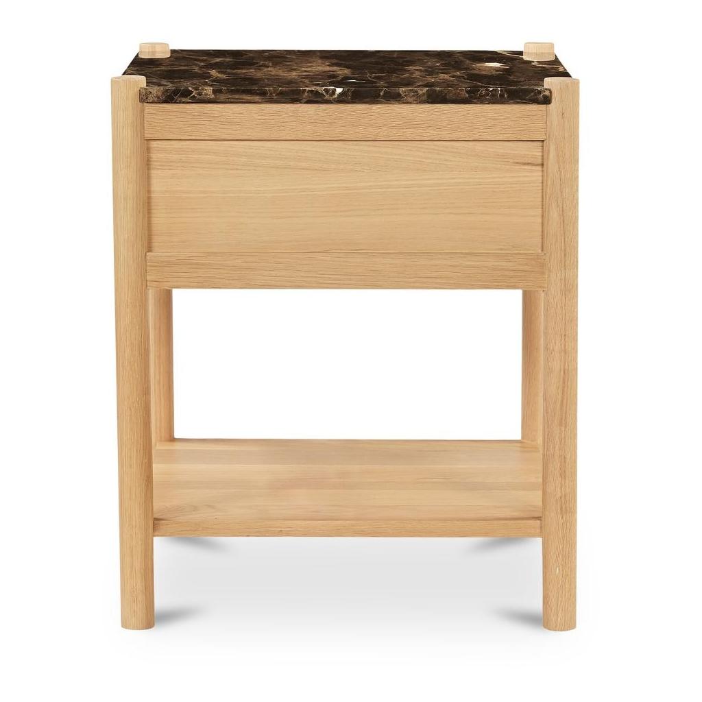 Elio Nightstand Dark Emperador Marble 6 Elio Nightstand Dark Emperador Marble - Image 6