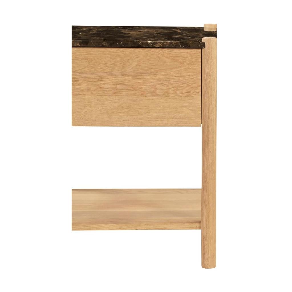 Elio Nightstand Dark Emperador Marble 8 Elio Nightstand Dark Emperador Marble - Image 8