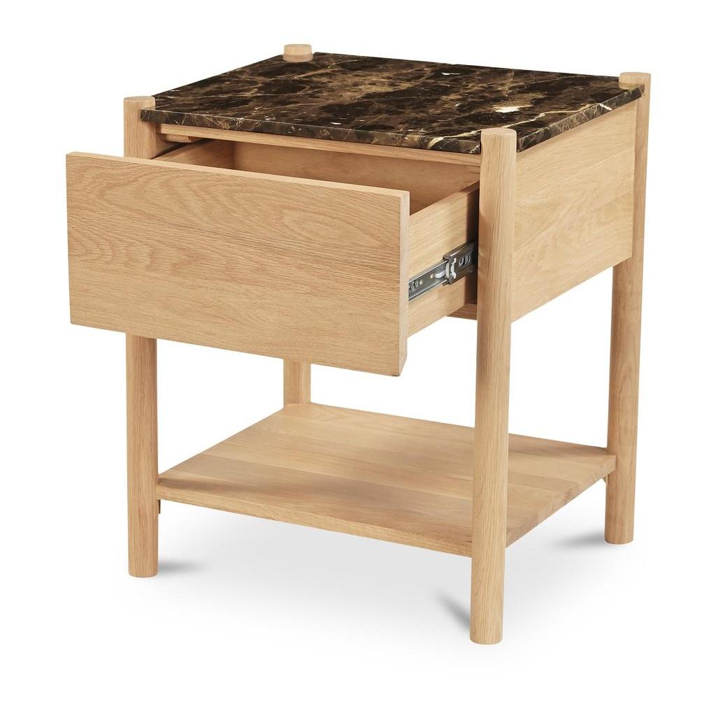 Elio Nightstand Dark Emperador Marble 3 Elio Nightstand Dark Emperador Marble - Image 3