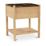 Elio Nightstand Dark Emperador Marble 10 Elio Nightstand Dark Emperador Marble - Image 2