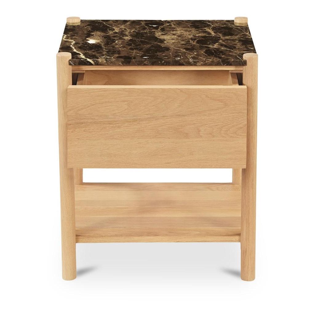 Elio Nightstand Dark Emperador Marble 5 Elio Nightstand Dark Emperador Marble - Image 5