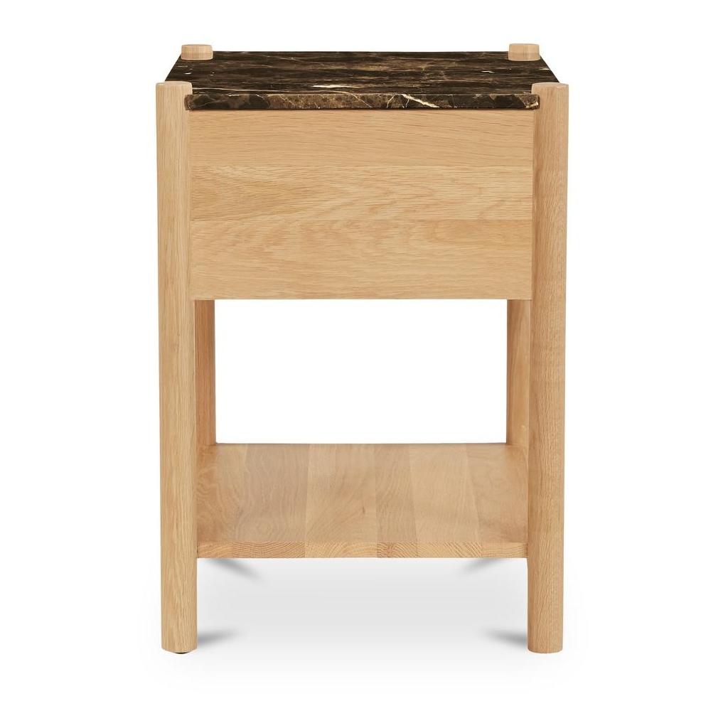 Elio Nightstand Dark Emperador Marble 4 Elio Nightstand Dark Emperador Marble - Image 4