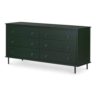 Alternative view of Reagan 6 Drawer Dresser Deep Green