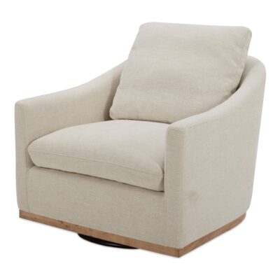 Alternative view of Linden Swivel Chair Soft Beige