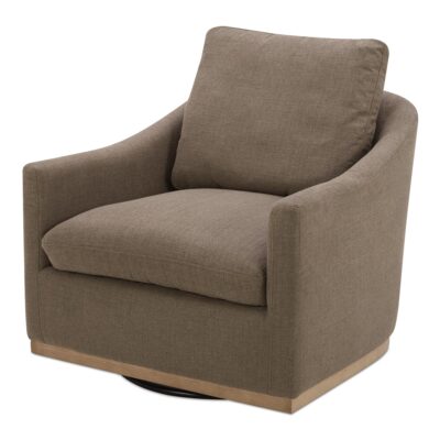 Alternative view of Linden Swivel Chair Soft Taupe