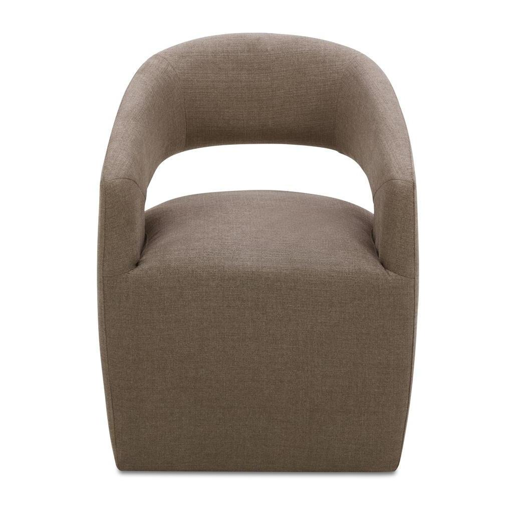Barrow Rolling Dining Chair Soft Taupe