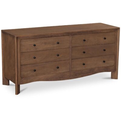 Alternative view of Mabel 6 Drawer Dresser Dark Brown