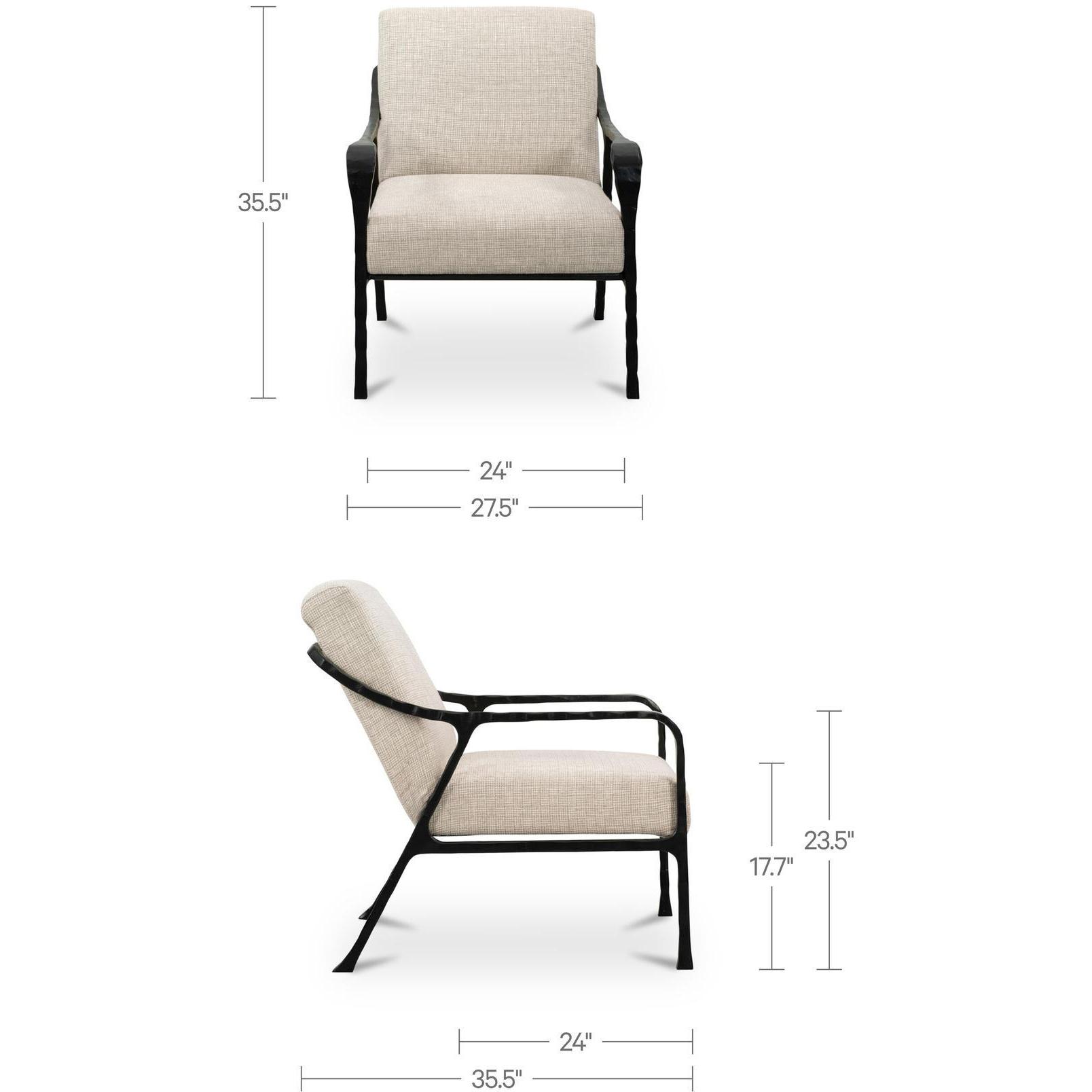 Rowe Accent Chair Beige - Image 3