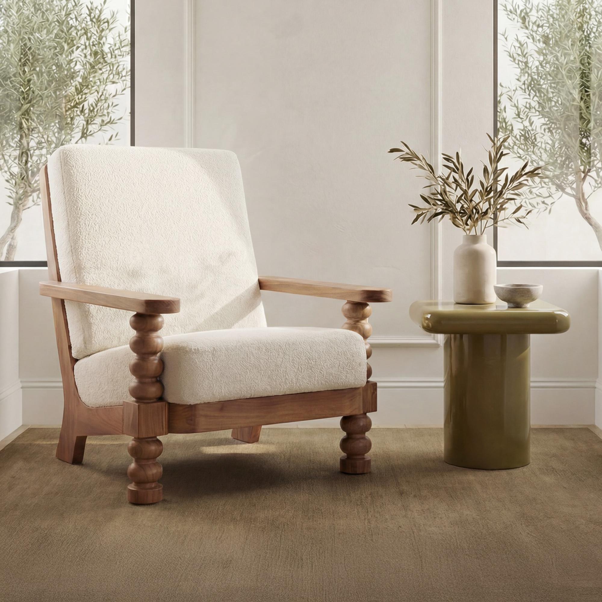 Ingrid Accent Chair Off White - Image 2