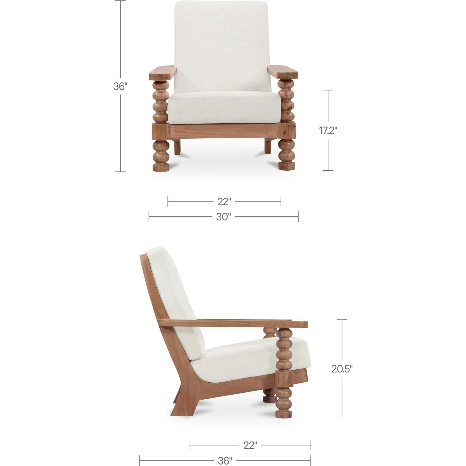 Ingrid Accent Chair Off White - Image 3