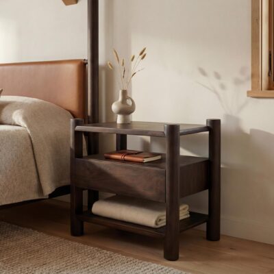 Alternative view of Devin Nightstand Brown