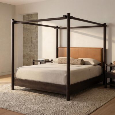 Alternative view of Devin Bed King Brown
