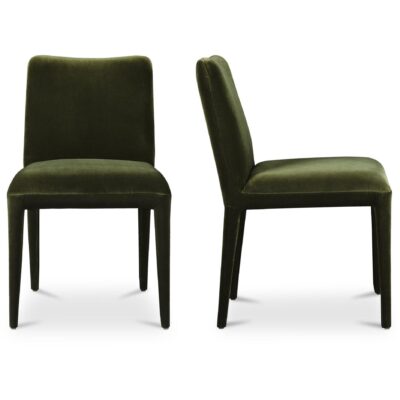 Calla Dining Chair Green Velvet-Set of Two