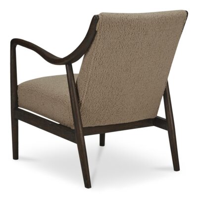 Alternative view of Yates Accent Chair Beige Faux Shearling
