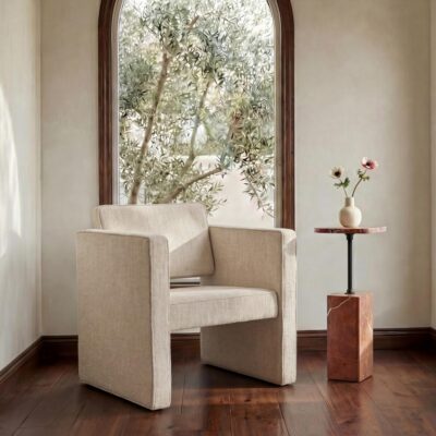 Alternative view of Harris Accent Chair Burgundy