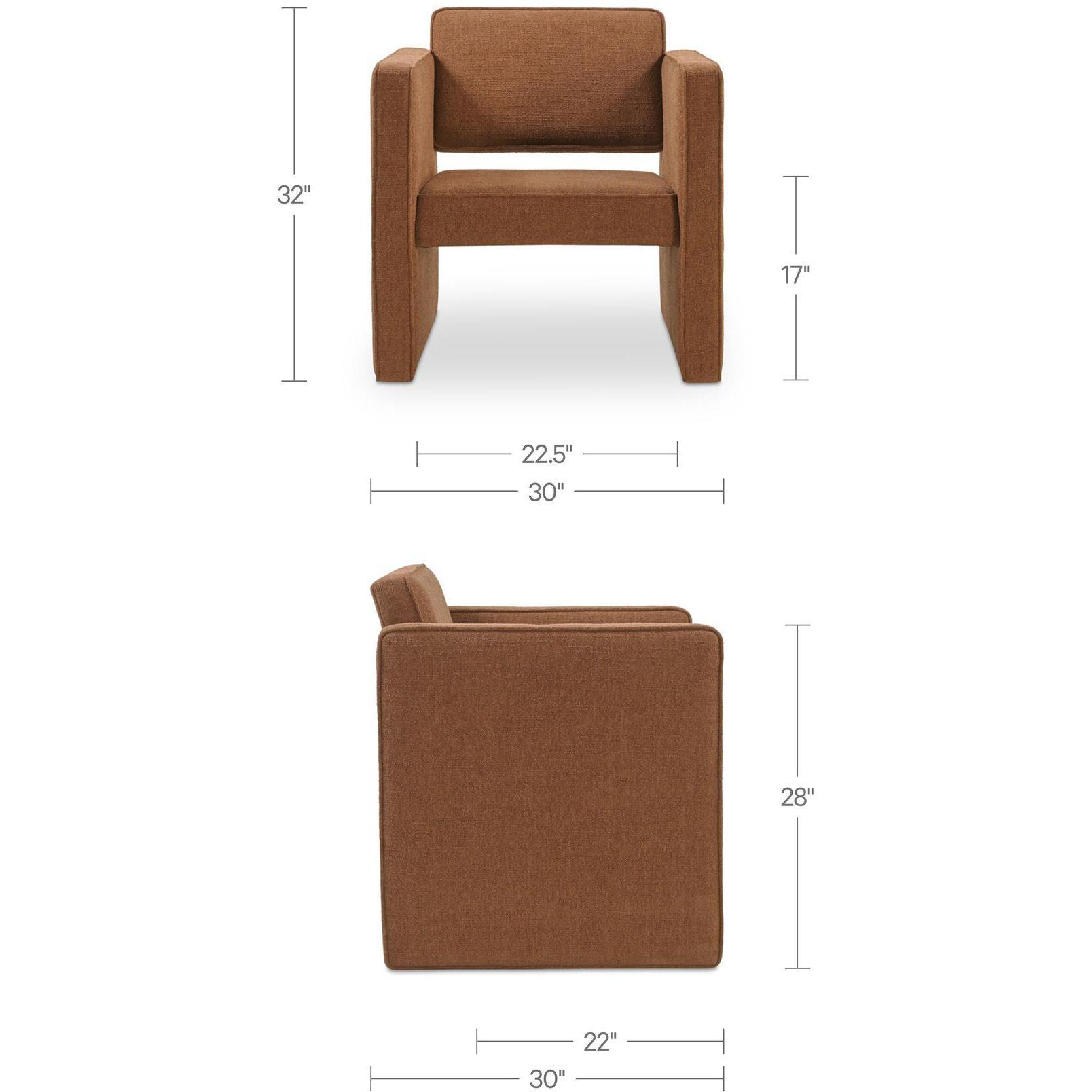 Harris Accent Chair Burgundy - Image 3