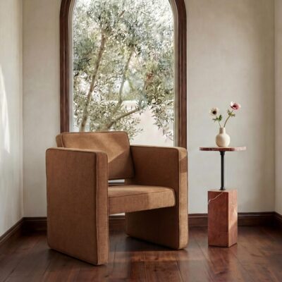 Alternative view of Harris Accent Chair Black And Beige Weave