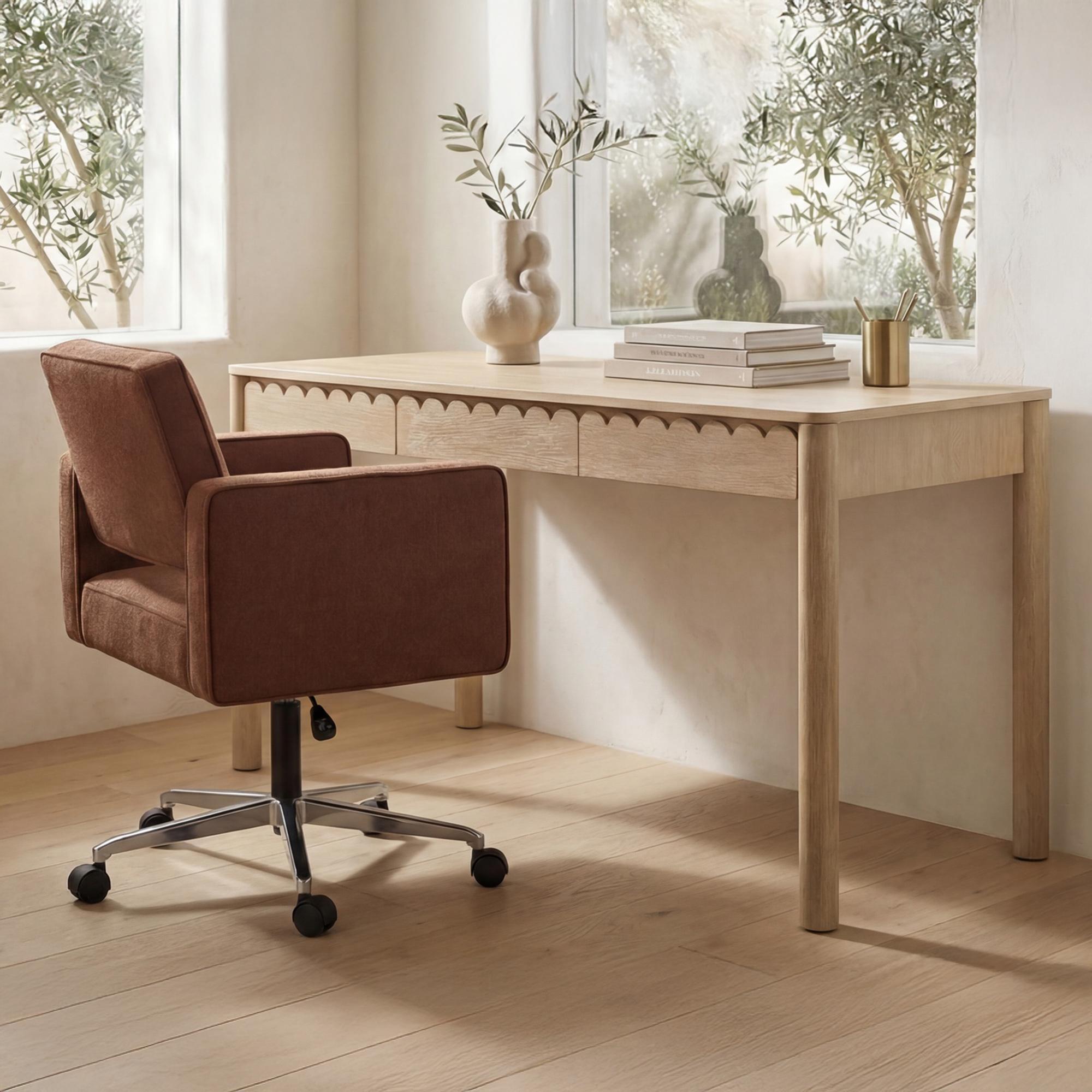 Harris Office Chair Burgundy - Image 2