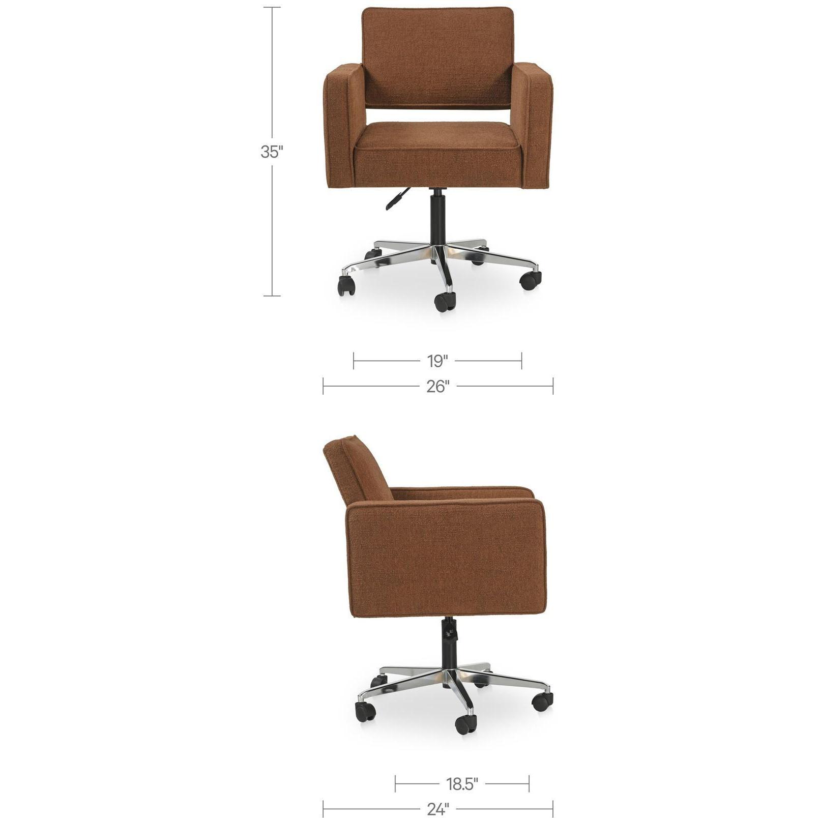 Harris Office Chair Burgundy - Image 3