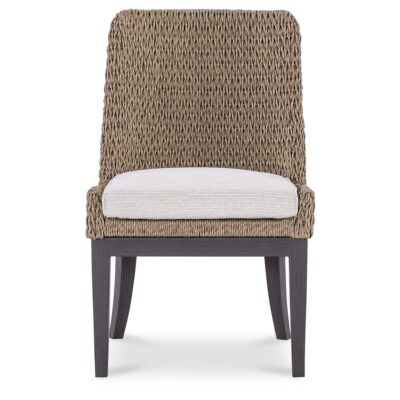 Alternative view of Seychelles Armless Side Dining Chair in Poros Dune (D)