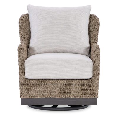 Alternative view of Seychelles Swivel Glider Club Chair in Poros Dune (D)