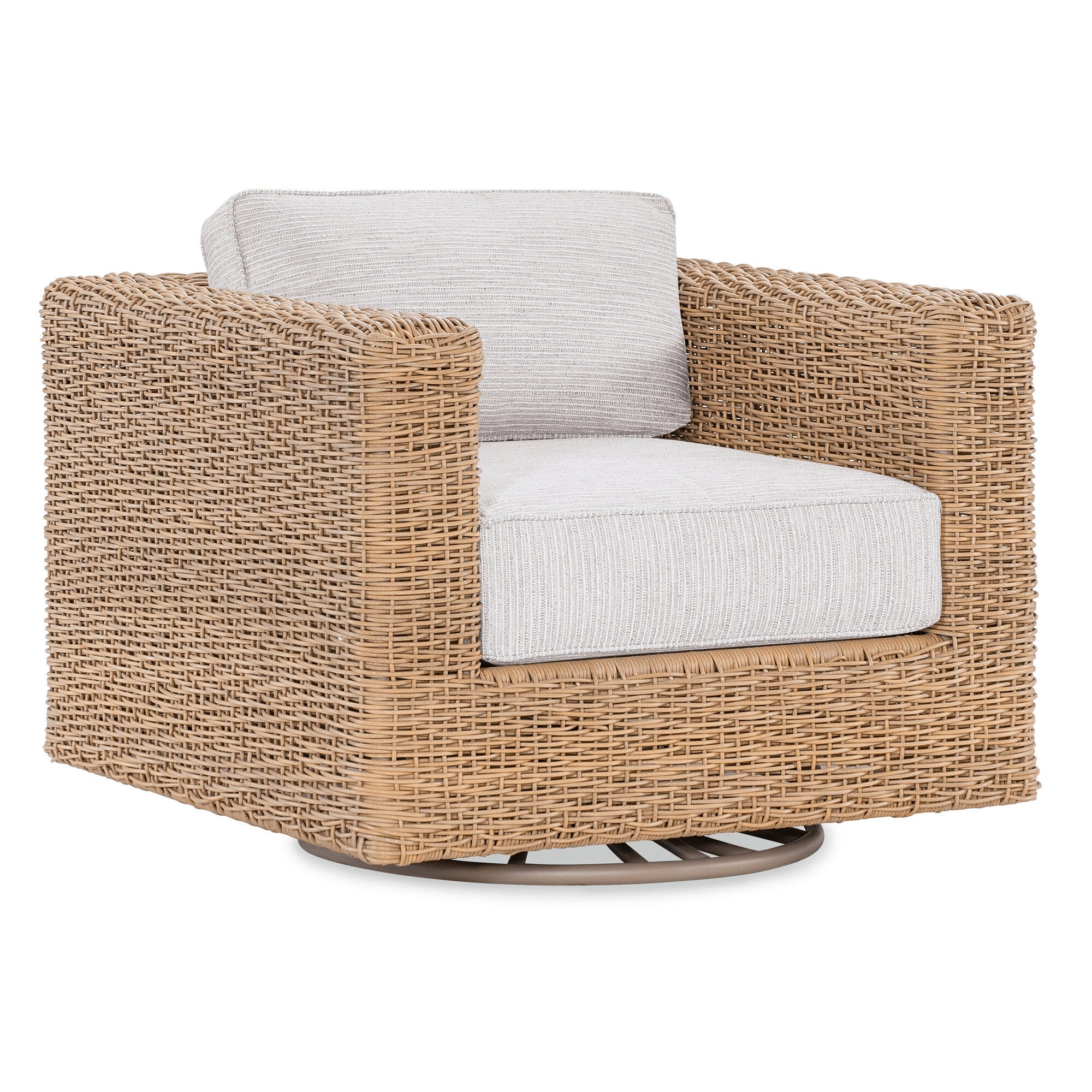 Somerset Swivel Glider Club Chair in Poros Dune (D)