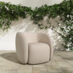 Rae Outdoor Accent Chair Beige Check 14 Rae Outdoor Accent Chair Beige Check - Image 7