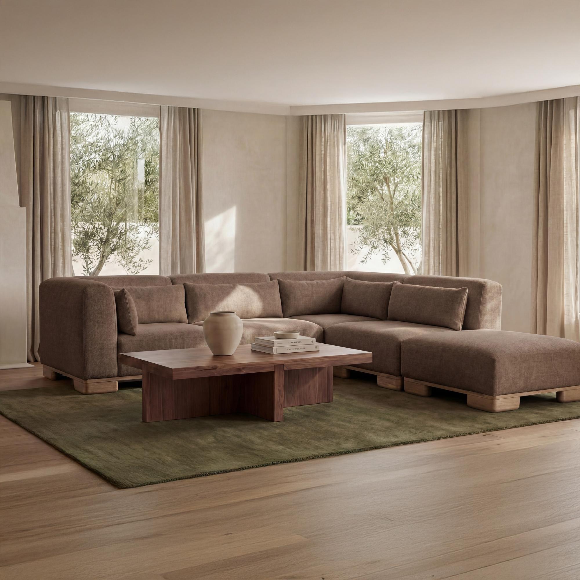 June Ottoman Dark Brown - Image 2
