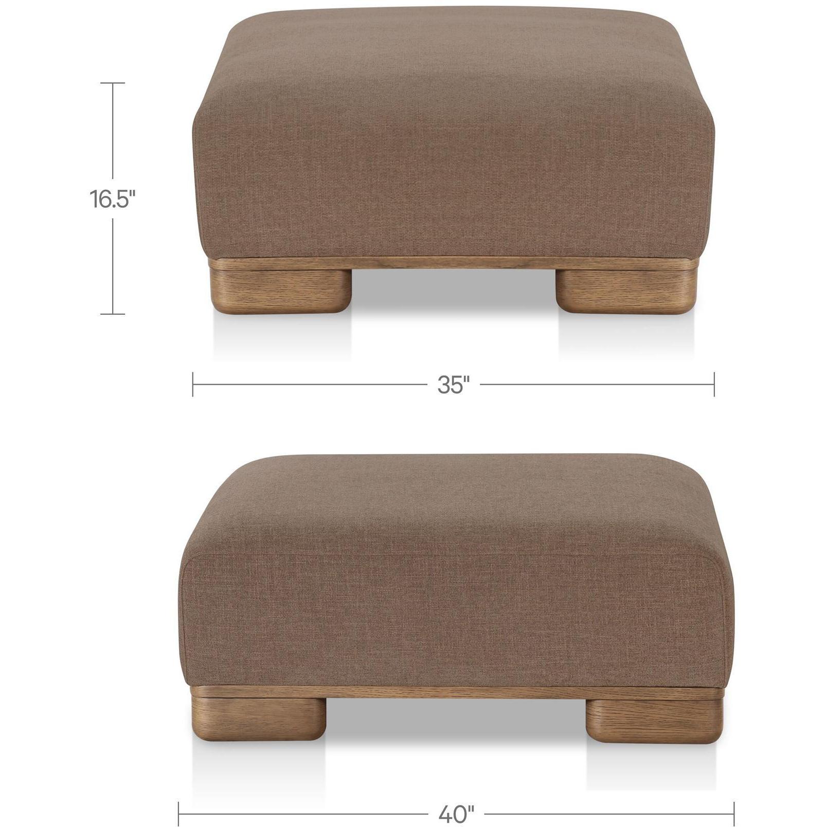 June Ottoman Dark Brown - Image 3
