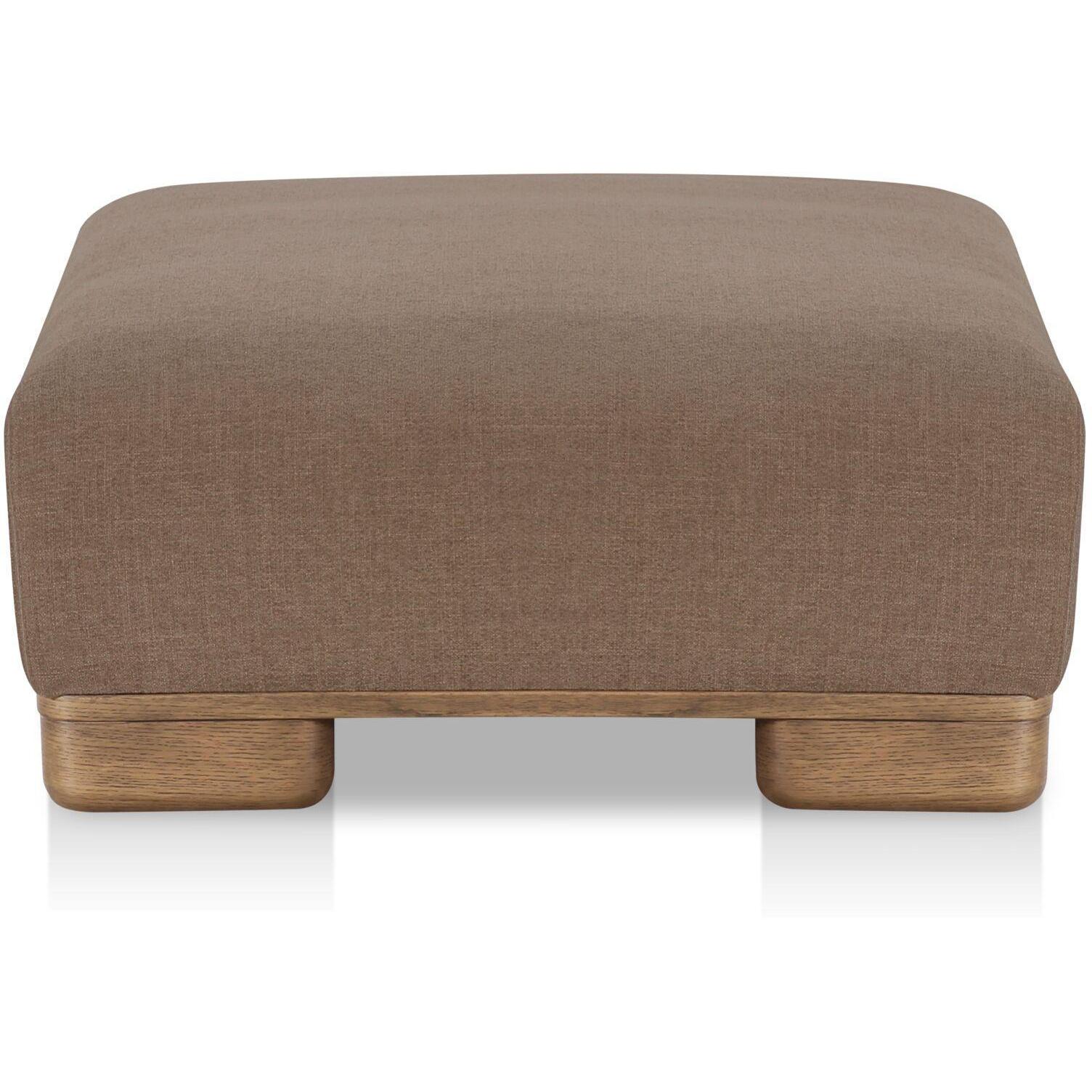 June Ottoman Dark Brown